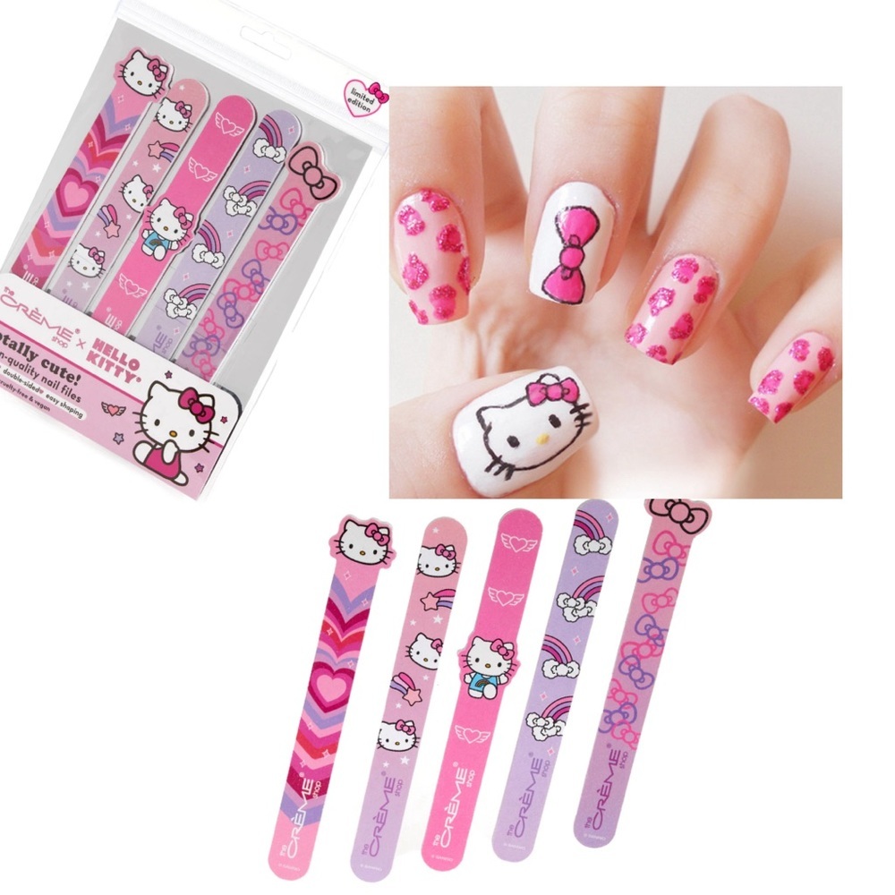 The Crème‎ Shop x Hello Kitty Y2K Totally Cute Nail Files (Set of 5) NEW Package